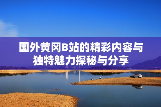 国外黄冈B站的精彩内容与独特魅力探秘与分享