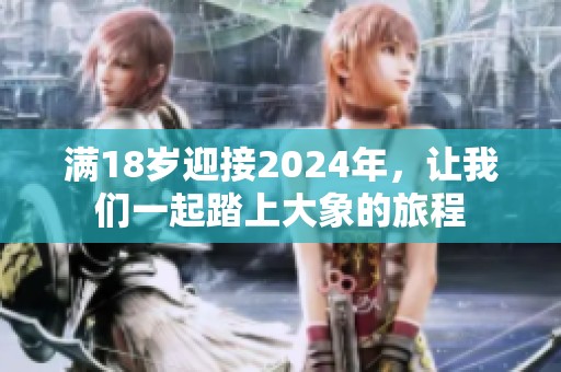 满18岁迎接2024年，让我们一起踏上大象的旅程