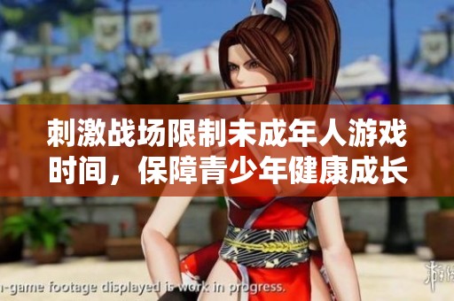 刺激战场限制未成年人游戏时间，保障青少年健康成长