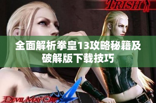 全面解析拳皇13攻略秘籍及破解版下载技巧