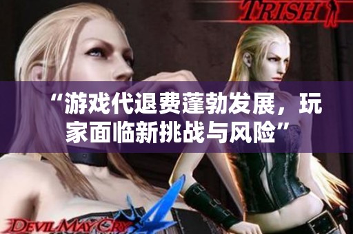 “游戏代退费蓬勃发展，玩家面临新挑战与风险”