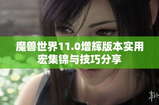 魔兽世界11.0增辉版本实用宏集锦与技巧分享
