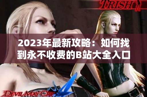2023年最新攻略：如何找到永不收费的B站大全入口