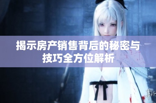 揭示房产销售背后的秘密与技巧全方位解析