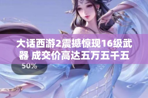 大话西游2震撼惊现16级武器 成交价高达五万五千五百五十五元