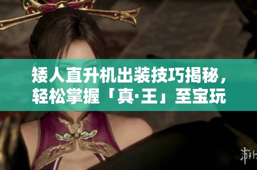 矮人直升机出装技巧揭秘，轻松掌握「真·王」至宝玩法秘诀！