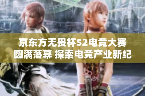 京东方无畏杯S2电竞大赛圆满落幕 探索电竞产业新纪元