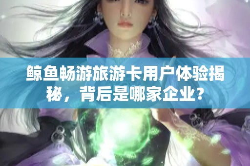 鲸鱼畅游旅游卡用户体验揭秘，背后是哪家企业？