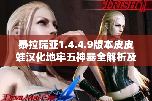 泰拉瑞亚1.4.4.9版本皮皮蛙汉化地牢五神器全解析及使用攻略