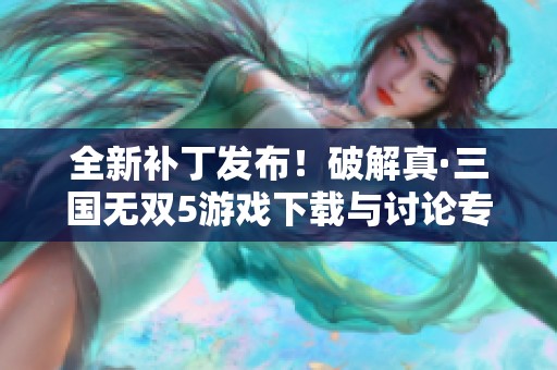 全新补丁发布！破解真·三国无双5游戏下载与讨论专区