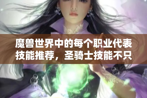 魔兽世界中的每个职业代表技能推荐，圣骑士技能不只是无敌！