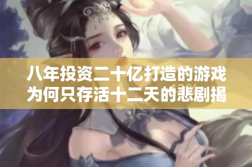 八年投资二十亿打造的游戏为何只存活十二天的悲剧揭秘