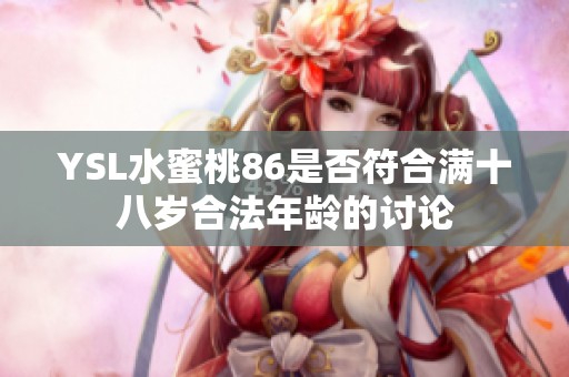 YSL水蜜桃86是否符合满十八岁合法年龄的讨论