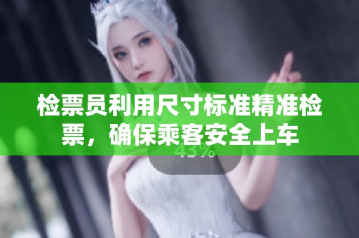 检票员利用尺寸标准精准检票，确保乘客安全上车