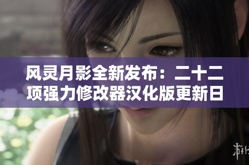 风灵月影全新发布：二十二项强力修改器汉化版更新日志详解