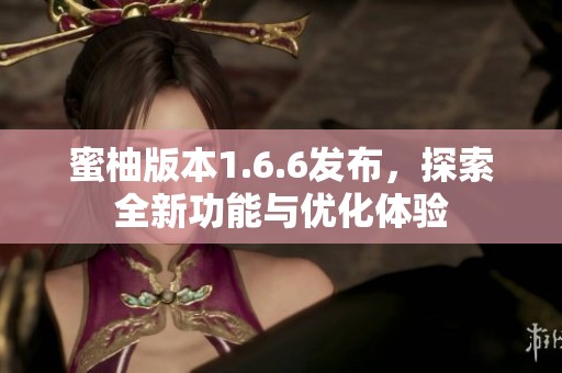 蜜柚版本1.6.6发布，探索全新功能与优化体验