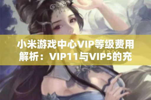 小米游戏中心VIP等级费用解析：VIP11与VIP5的充值金额对比