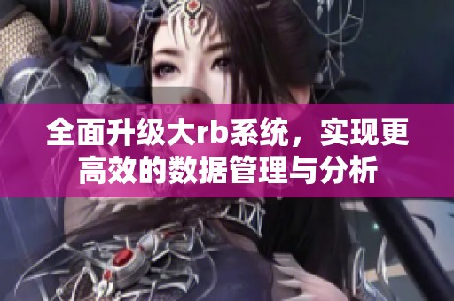 全面升级大rb系统，实现更高效的数据管理与分析
