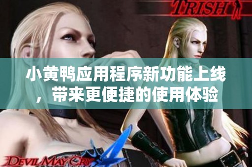 小黄鸭应用程序新功能上线，带来更便捷的使用体验