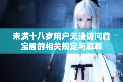 未满十八岁用户无法访问藏宝阁的相关规定与解释