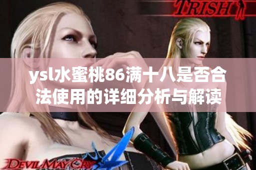 ysl水蜜桃86满十八是否合法使用的详细分析与解读