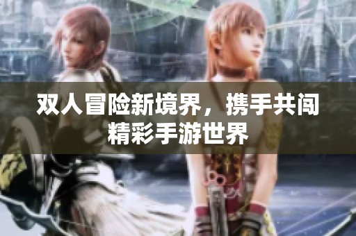 双人冒险新境界，携手共闯精彩手游世界