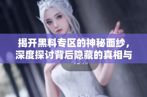 揭开黑料专区的神秘面纱，深度探讨背后隐藏的真相与故事