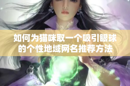 如何为猫咪取一个吸引眼球的个性地域网名推荐方法