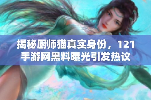 揭秘厨师猫真实身份，121手游网黑料曝光引发热议