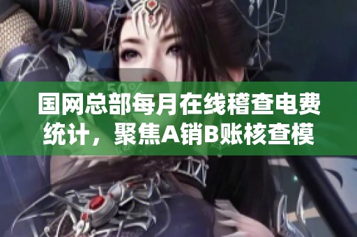 国网总部每月在线稽查电费统计，聚焦A销B账核查模式