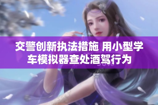 交警创新执法措施 用小型学车模拟器查处酒驾行为