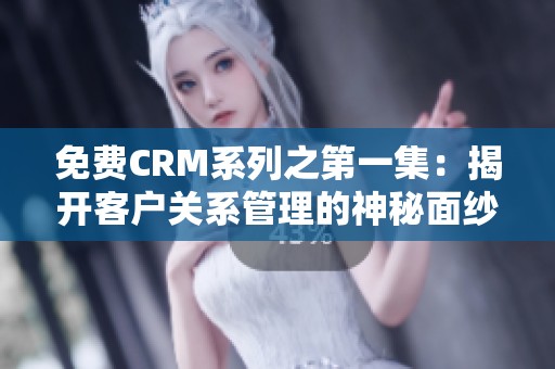免费CRM系列之第一集：揭开客户关系管理的神秘面纱