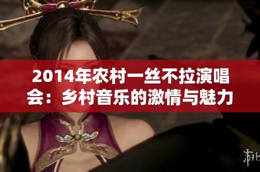 2014年农村一丝不拉演唱会：乡村音乐的激情与魅力