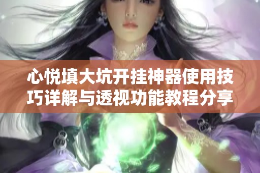 心悦填大坑开挂神器使用技巧详解与透视功能教程分享