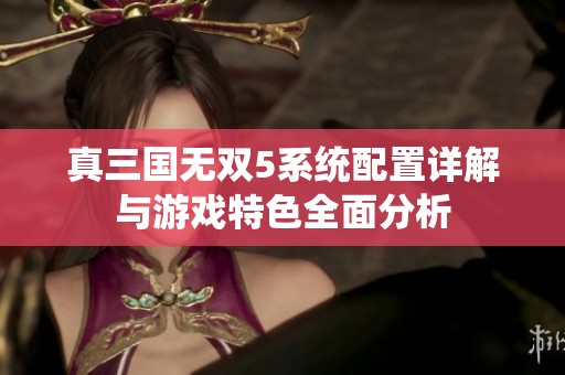 真三国无双5系统配置详解与游戏特色全面分析