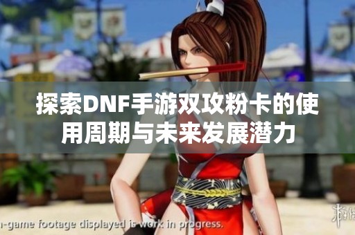 探索DNF手游双攻粉卡的使用周期与未来发展潜力