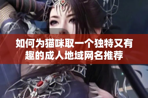 如何为猫咪取一个独特又有趣的成人地域网名推荐