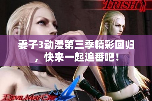 妻子3动漫第三季精彩回归，快来一起追番吧！