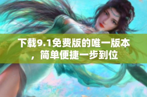 下载9.1免费版的唯一版本，简单便捷一步到位