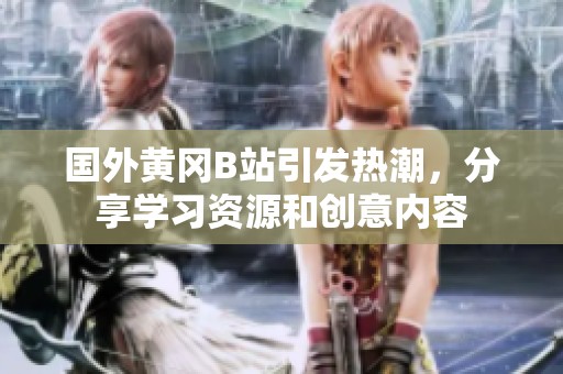 国外黄冈B站引发热潮，分享学习资源和创意内容