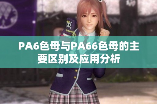 PA6色母与PA66色母的主要区别及应用分析