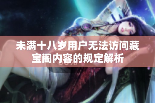 未满十八岁用户无法访问藏宝阁内容的规定解析