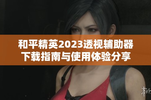 和平精英2023透视辅助器下载指南与使用体验分享
