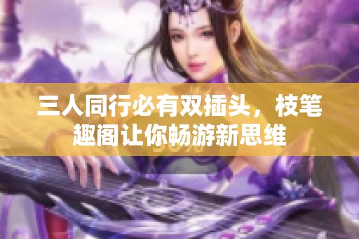 三人同行必有双插头，枝笔趣阁让你畅游新思维
