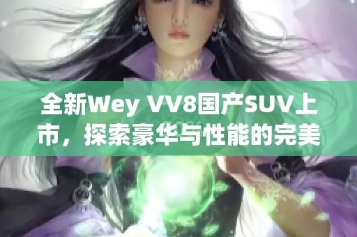 全新Wey VV8国产SUV上市，探索豪华与性能的完美结合