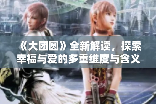 《大团圆》全新解读，探索幸福与爱的多重维度与含义