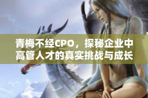 青梅不经CPO，探秘企业中高管人才的真实挑战与成长