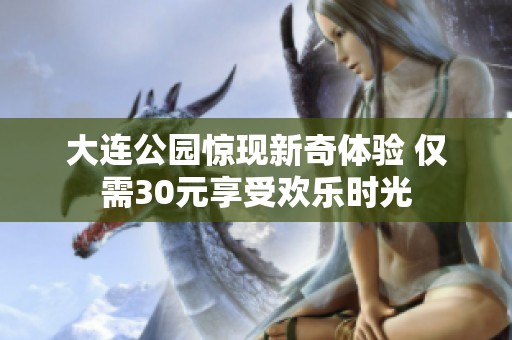 大连公园惊现新奇体验 仅需30元享受欢乐时光