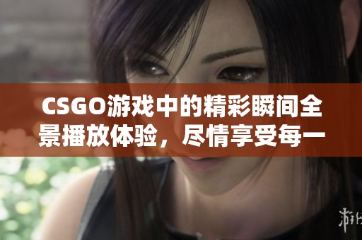 CSGO游戏中的精彩瞬间全景播放体验，尽情享受每一刻！