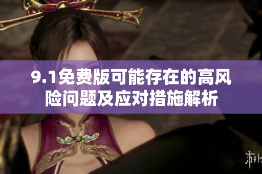 9.1免费版可能存在的高风险问题及应对措施解析